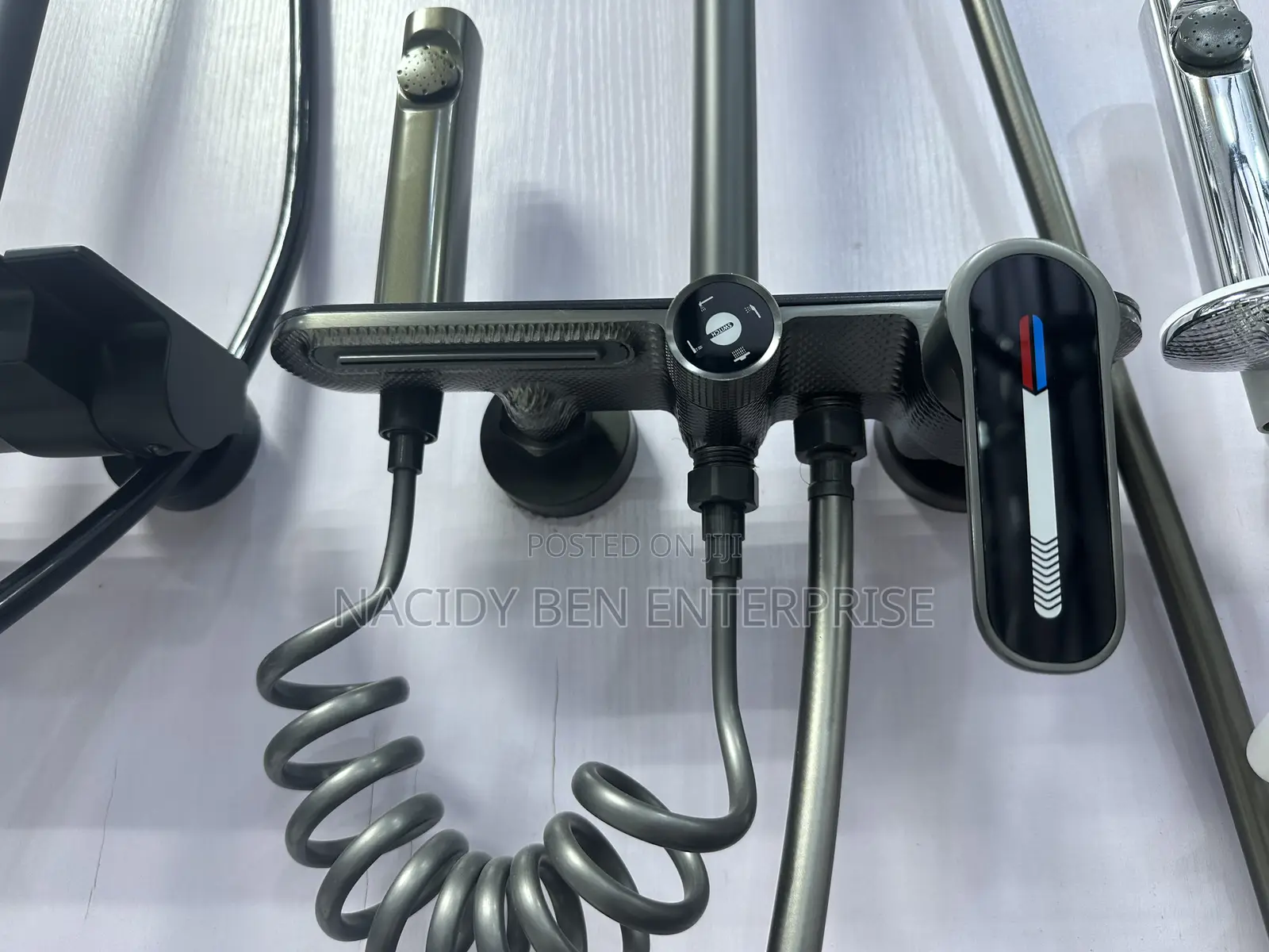 Black Digital Display Led Shower