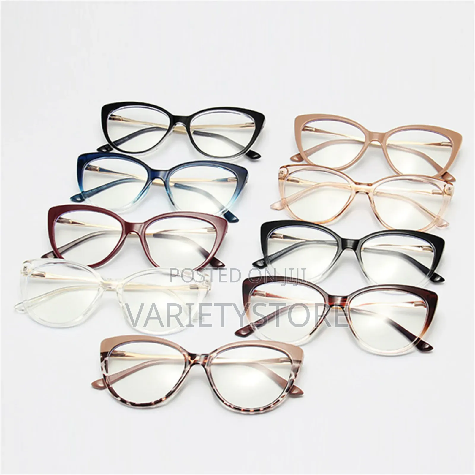 Women Anti Blue Light Blocking Cat Eye Glasses Frame
