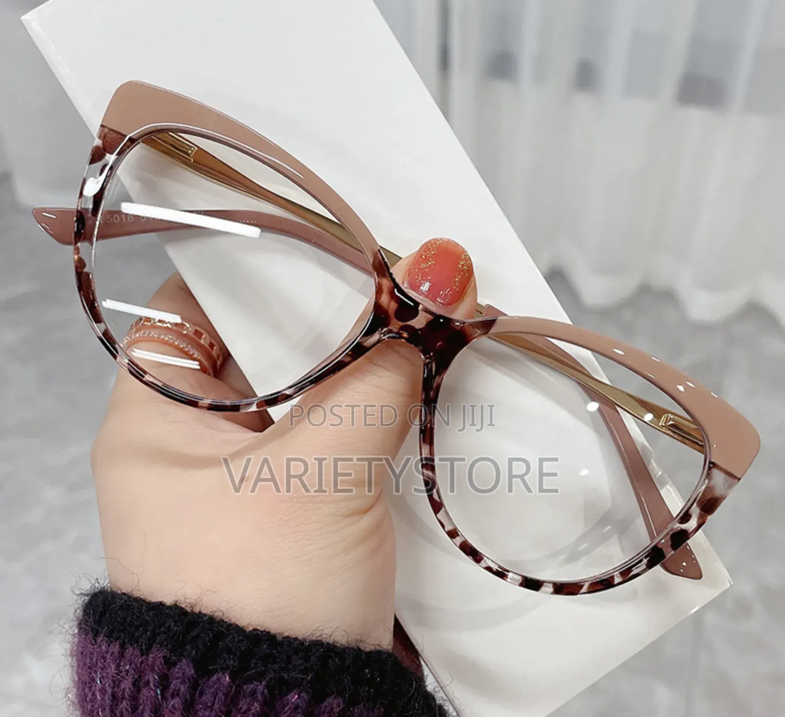 Women Anti Blue Light Blocking Cat Eye Glasses Frame