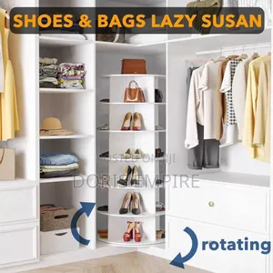 360 Degree Rotating Storage Bag and Shoe Rack
