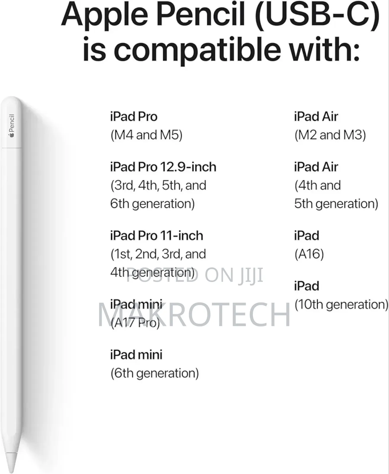 Apple Pencil (Usb-c): Device Compatibility Check Required -