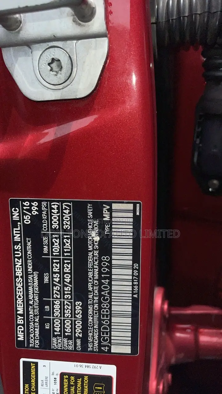 Mercedes-Benz GLE-Class 2016 Red