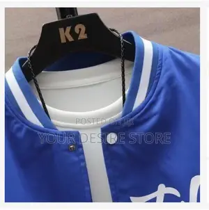 Men's Fashionable Baseball Jacket Windproof Thin Jacket - Blue
