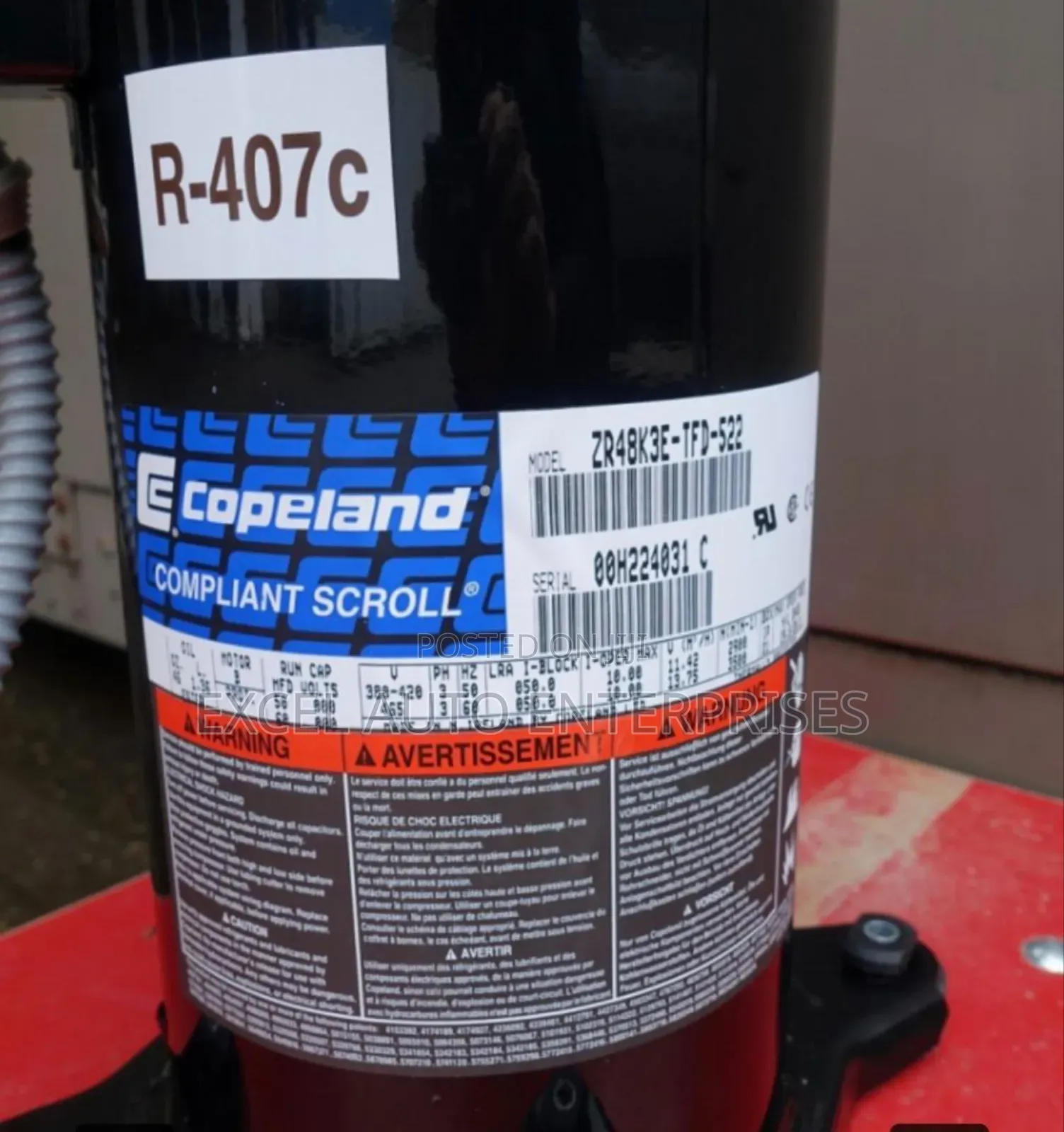 Copeland Scroll Ac Compressor 2.5hp
