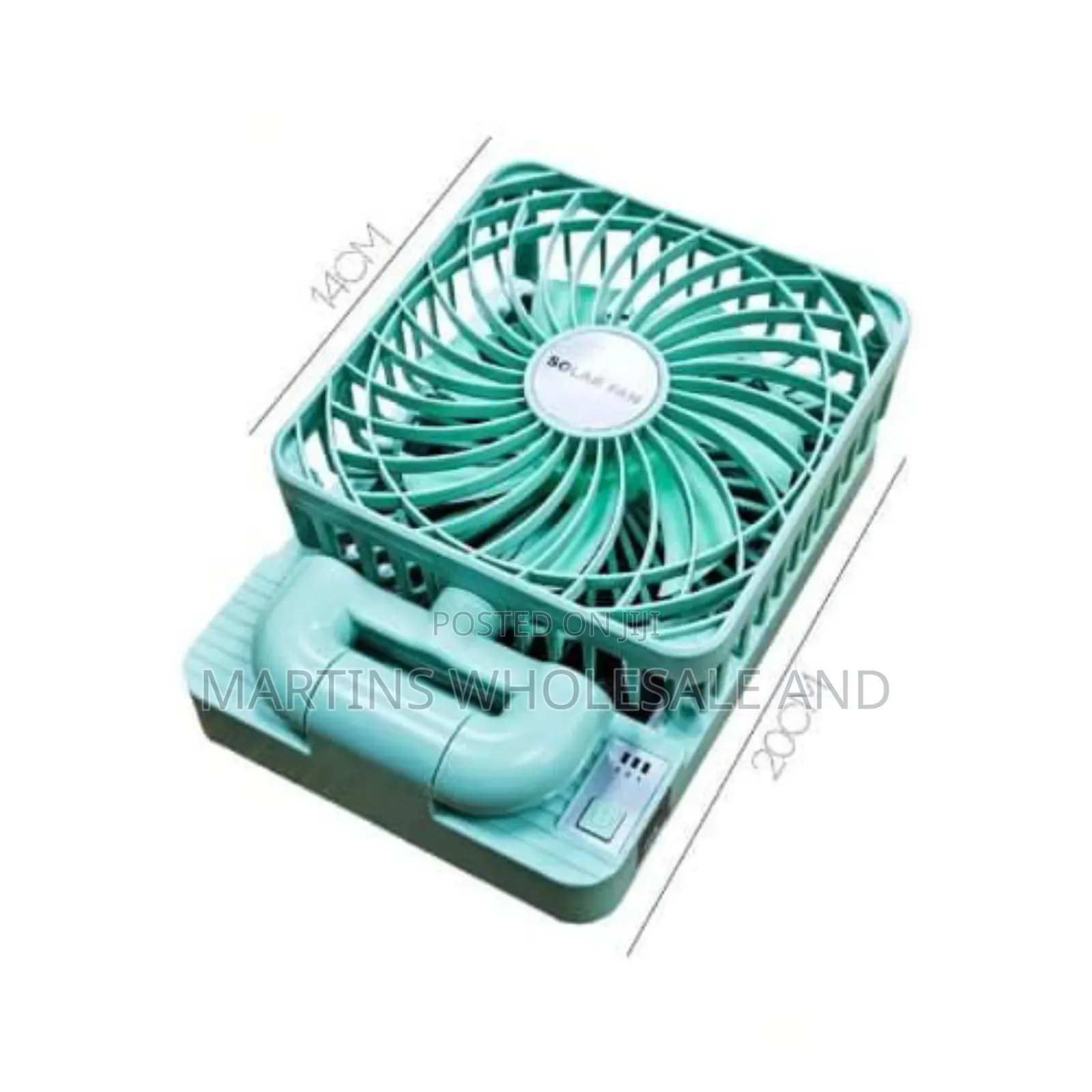 Single Head Rechargeable Solar Fan