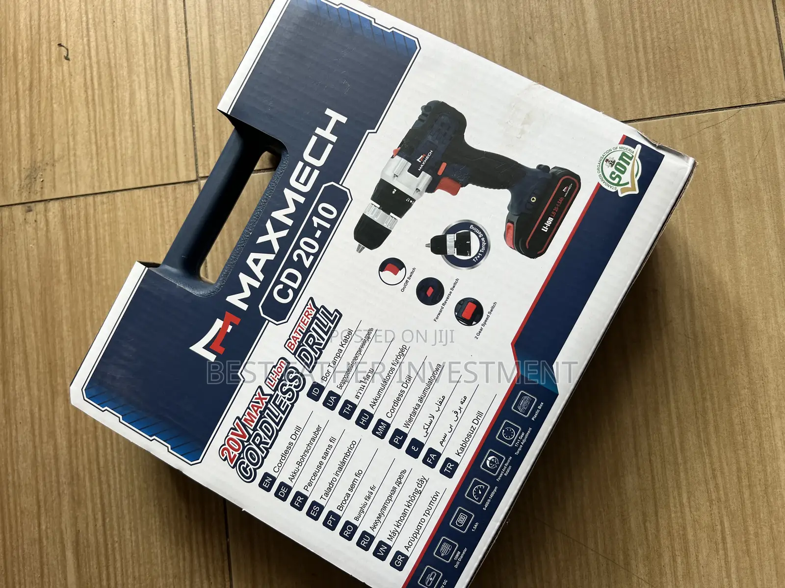 20v Original Maxmech Cordless Screw Machine With Two Batteries