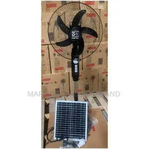 Leku Solar Rechargeable Standing Fan