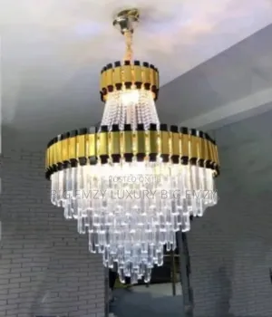 Modern Led Double Step Crystal Chandelier Lights.