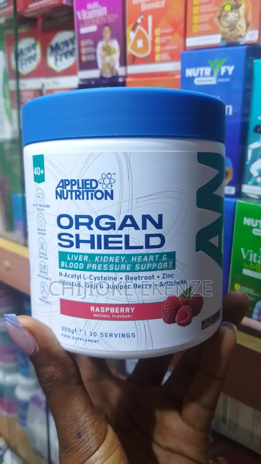 Applied Nutrition Organ Shield Raspberry Natural Flavor