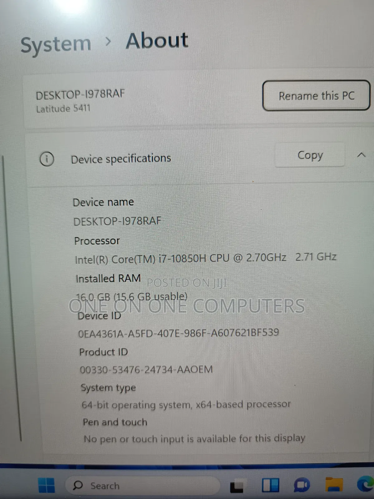 Laptop Dell Latitude 5410 16GB Intel Core i7 SSD 512GB
