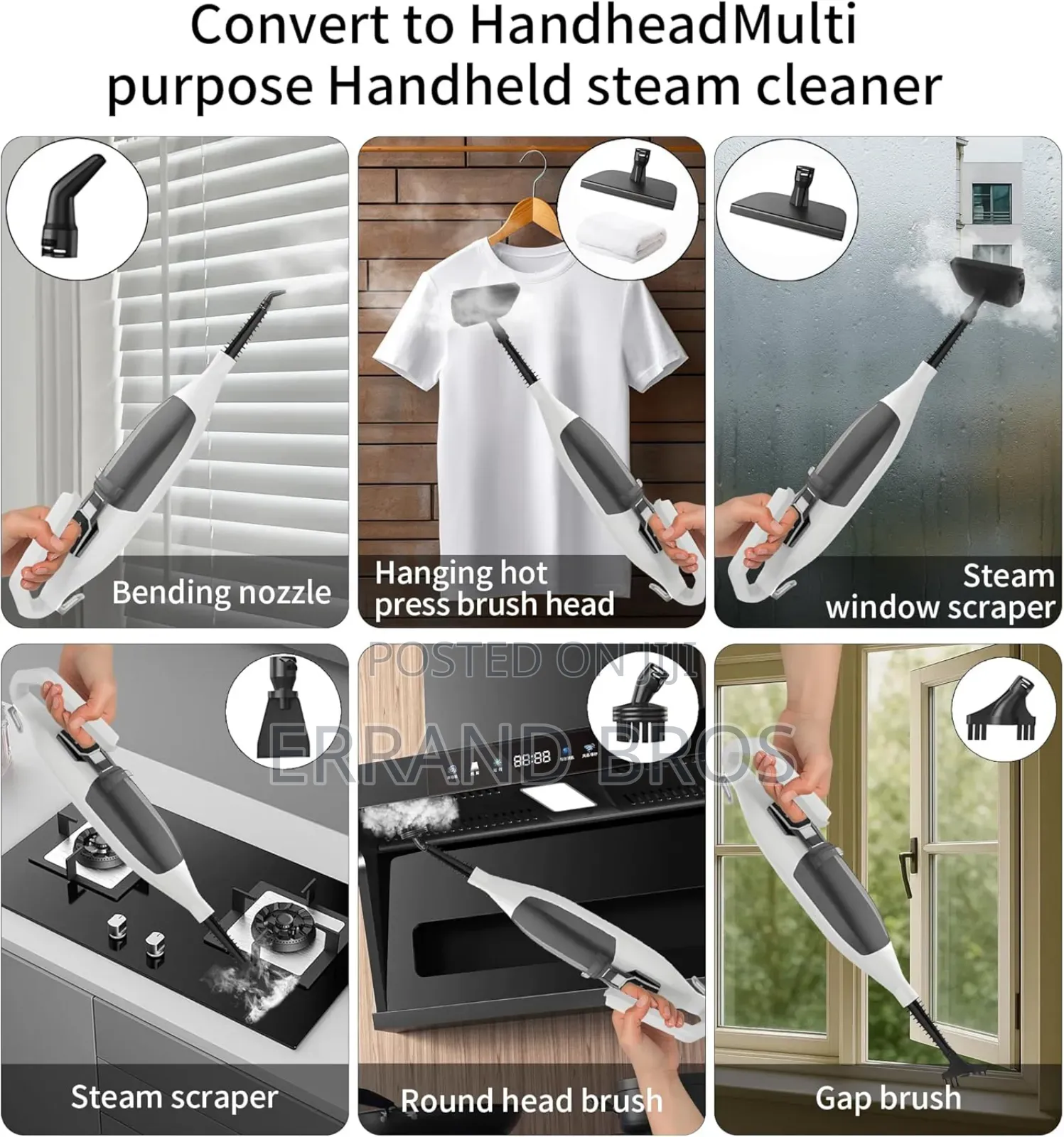Steam Mop With Multiple Accessories