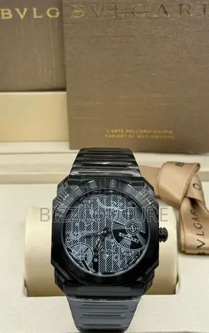 Original Bvlgari Black Stainless Steel Mechanical Analog Watch