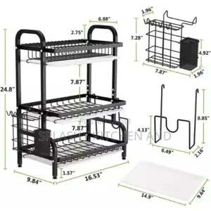 Non Rust 3 Tier- Layer Dish Rack