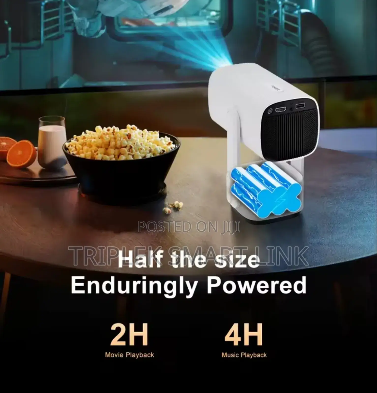  Projector Smart Android 11 Rechargeable Bluetoth Speaker Wifi. Bulk