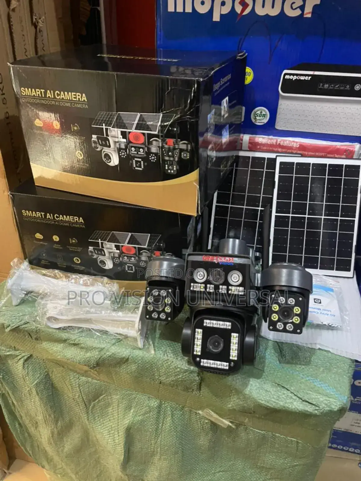 Solar Camera Hi-easy 4lens 4view Security Camera It Uses Sim Card