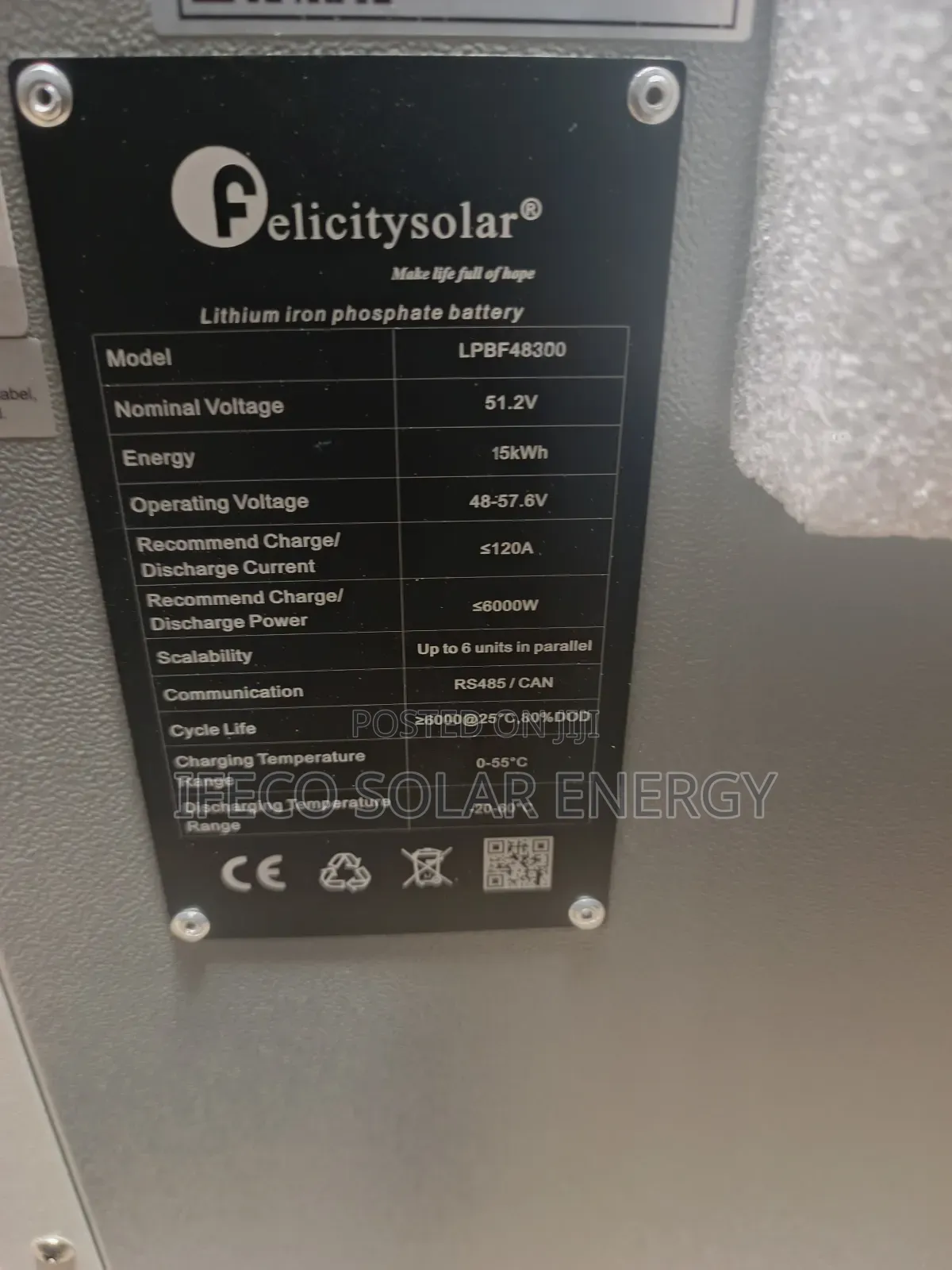 Felicity Lithium Ion Battery