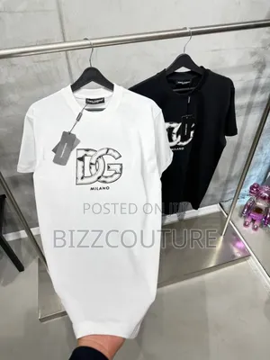 Original Dolce Gabbana Logo Print Cotton T-Shirts Available in Store