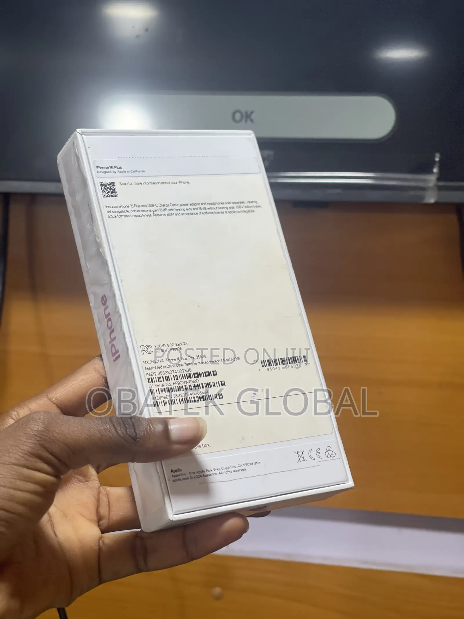 Apple iPhone 16 Plus 256 GB Pink