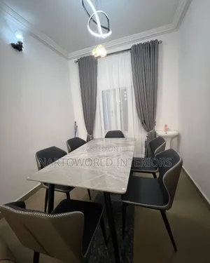 Durable 6-Seater Marble Dining Set