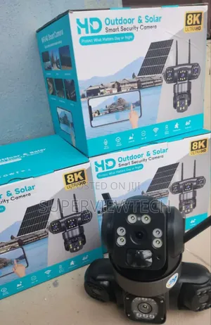  Ultra Hd 3 Lens Motion Detection Solar CCTV Camera