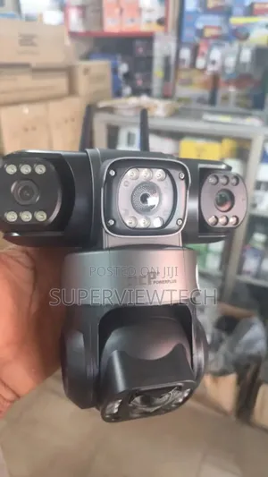 8k Ultra Hd 3 Lens Motion Detection Solar Cctv Camera