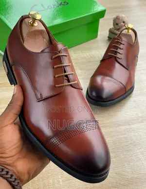 Clarks Brown Leather Corporate Shoe Fully Boxed