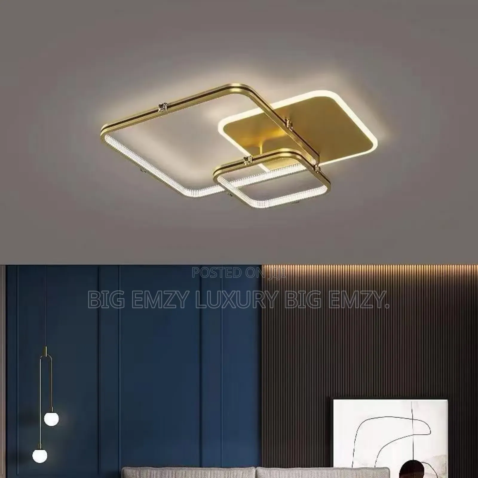 Modern Golden Ceiling Lights.
