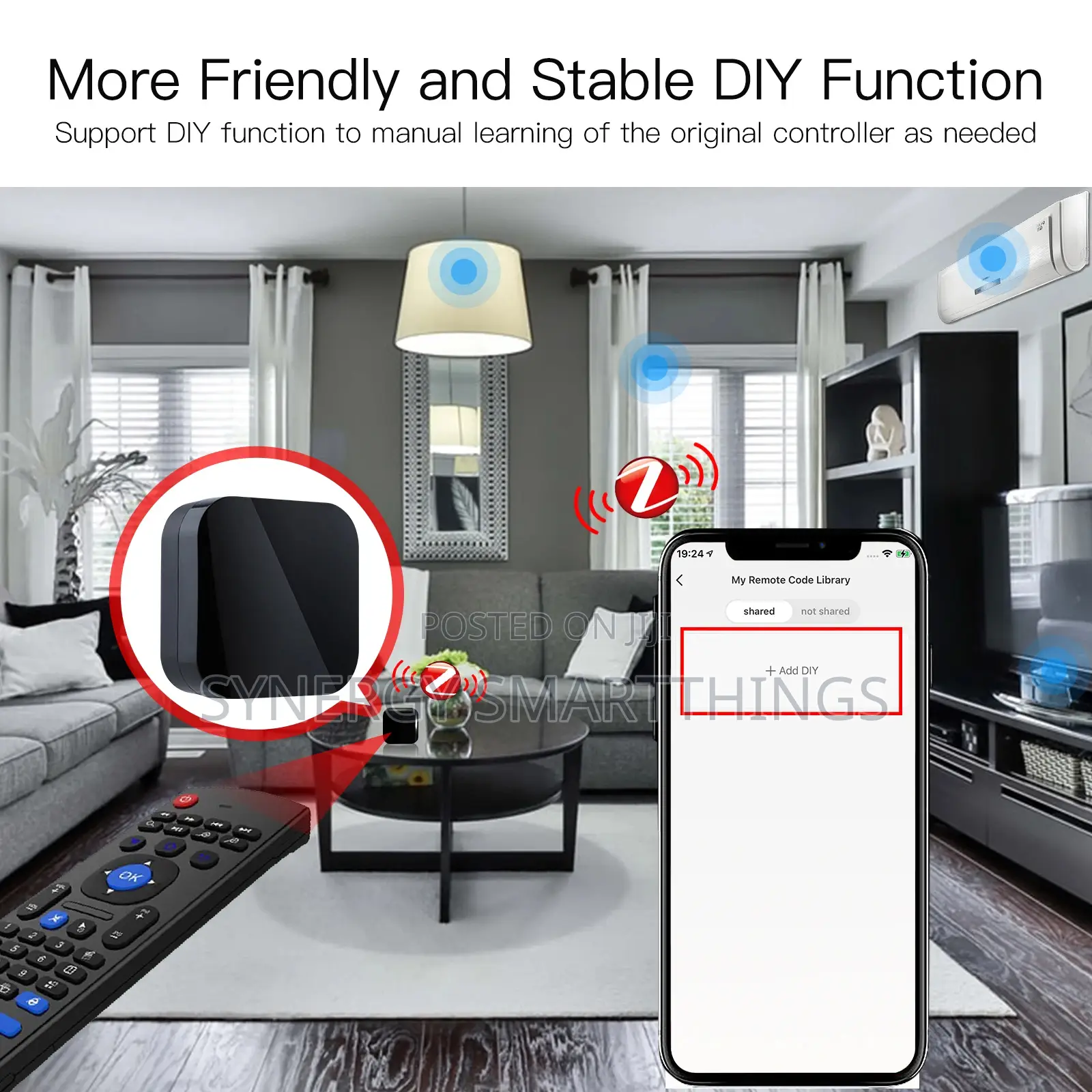 Battery Powered Zigbee Universal Ir Remote