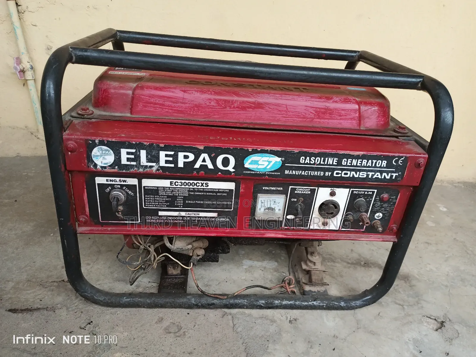 3kva Elepaq Generator (Ec3000exs)