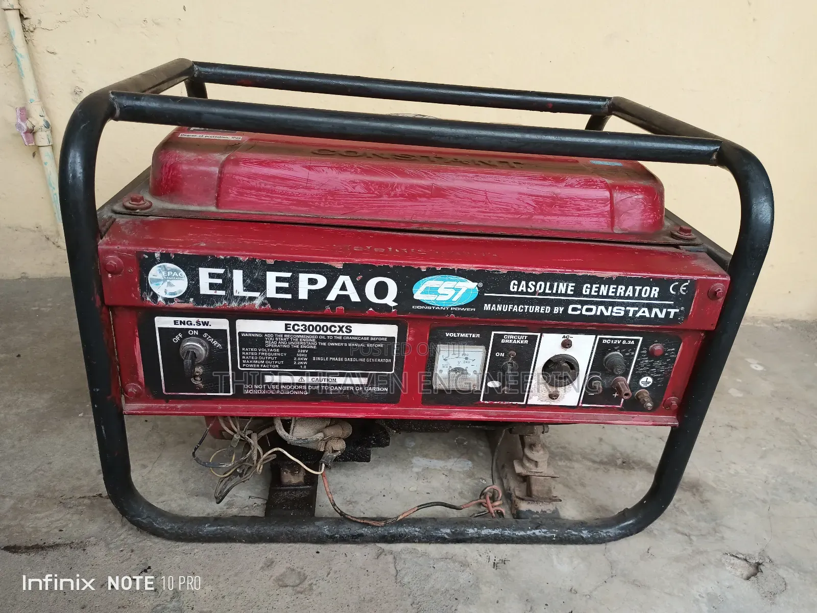 3kva Elepaq Generator (Ec3000exs)