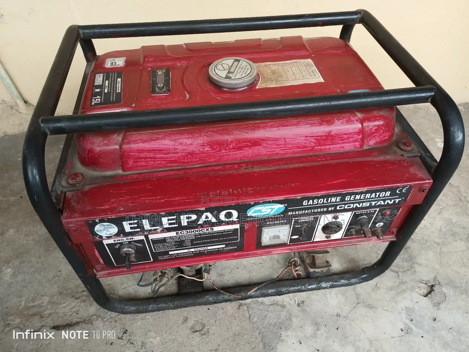 3kva Elepaq Generator (Ec3000exs)