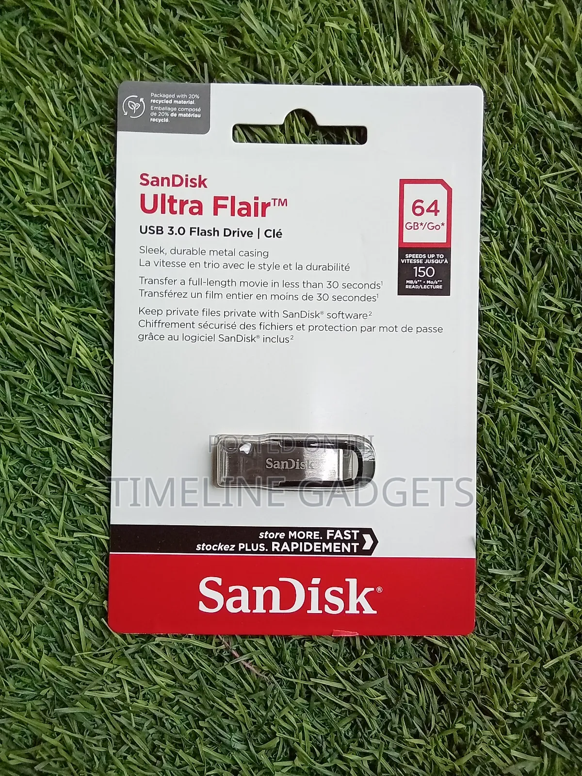 Sandisk Ultra Flair 3.0 Flash Drive 64gb