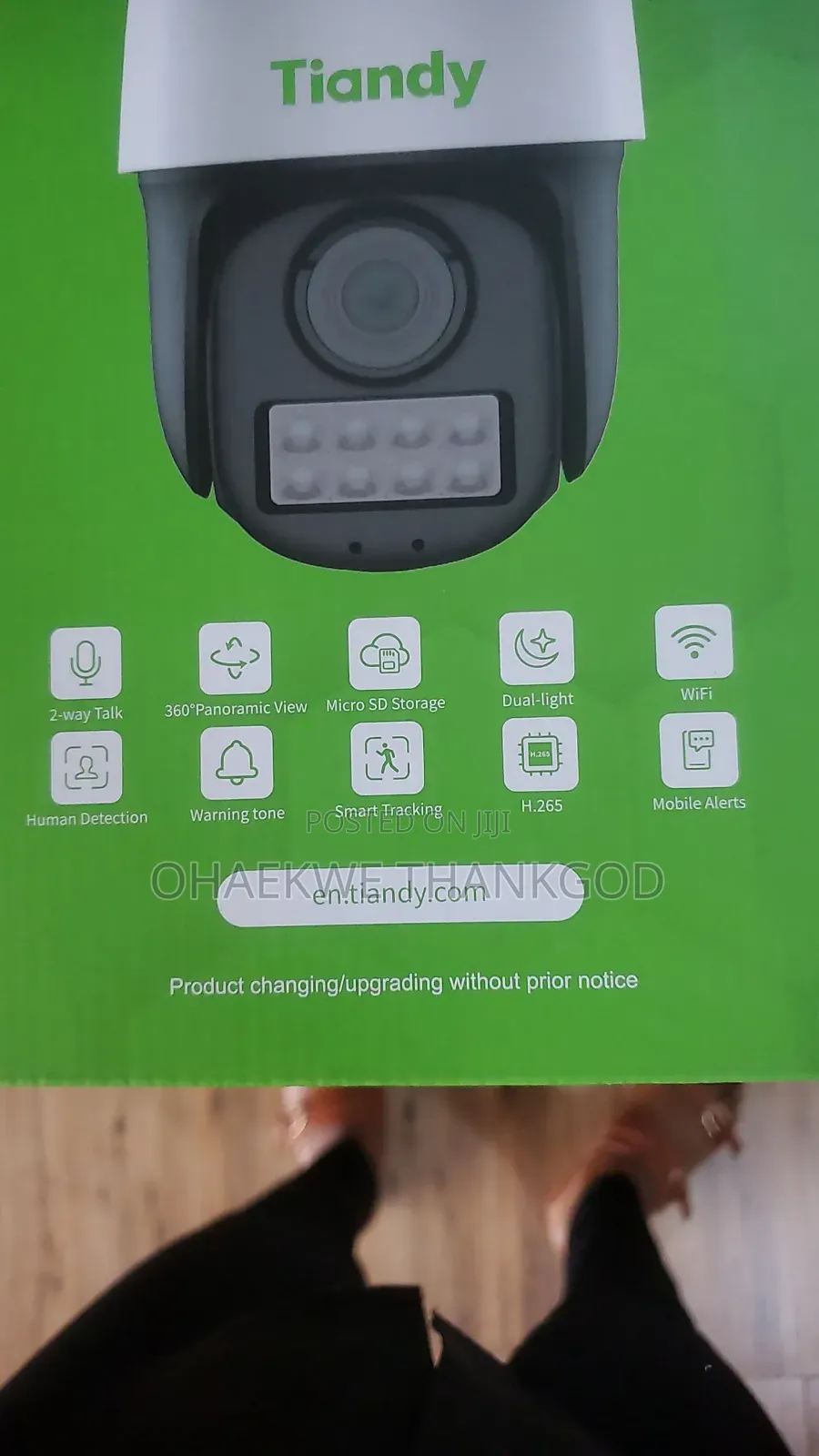 Tiandy Wifi PTZ Camera Memory Card Enable