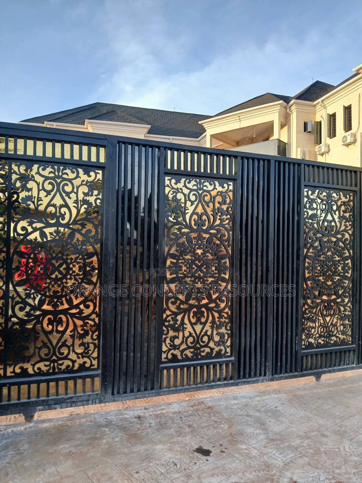 Gold Steel Gate