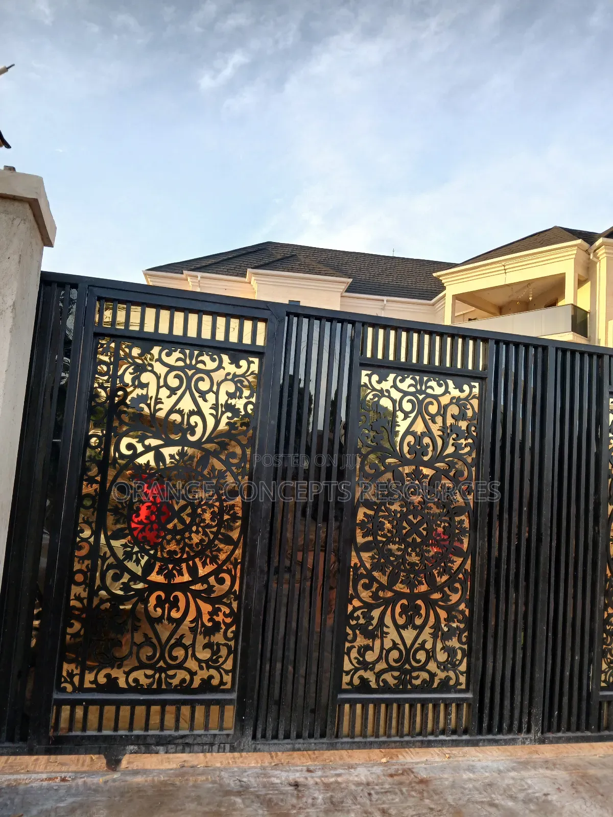Gold Steel Gate