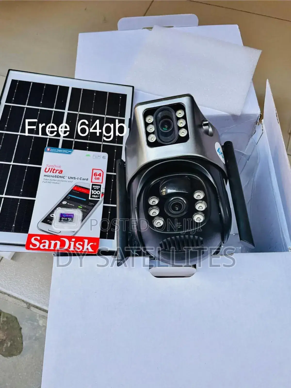 Ptz Solar Camera Plus 64gb Memory Card