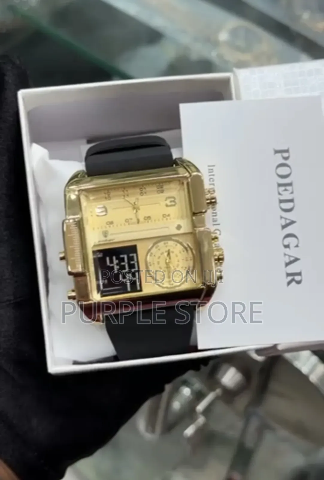 Poedagar Multi Time Display Wristwatches