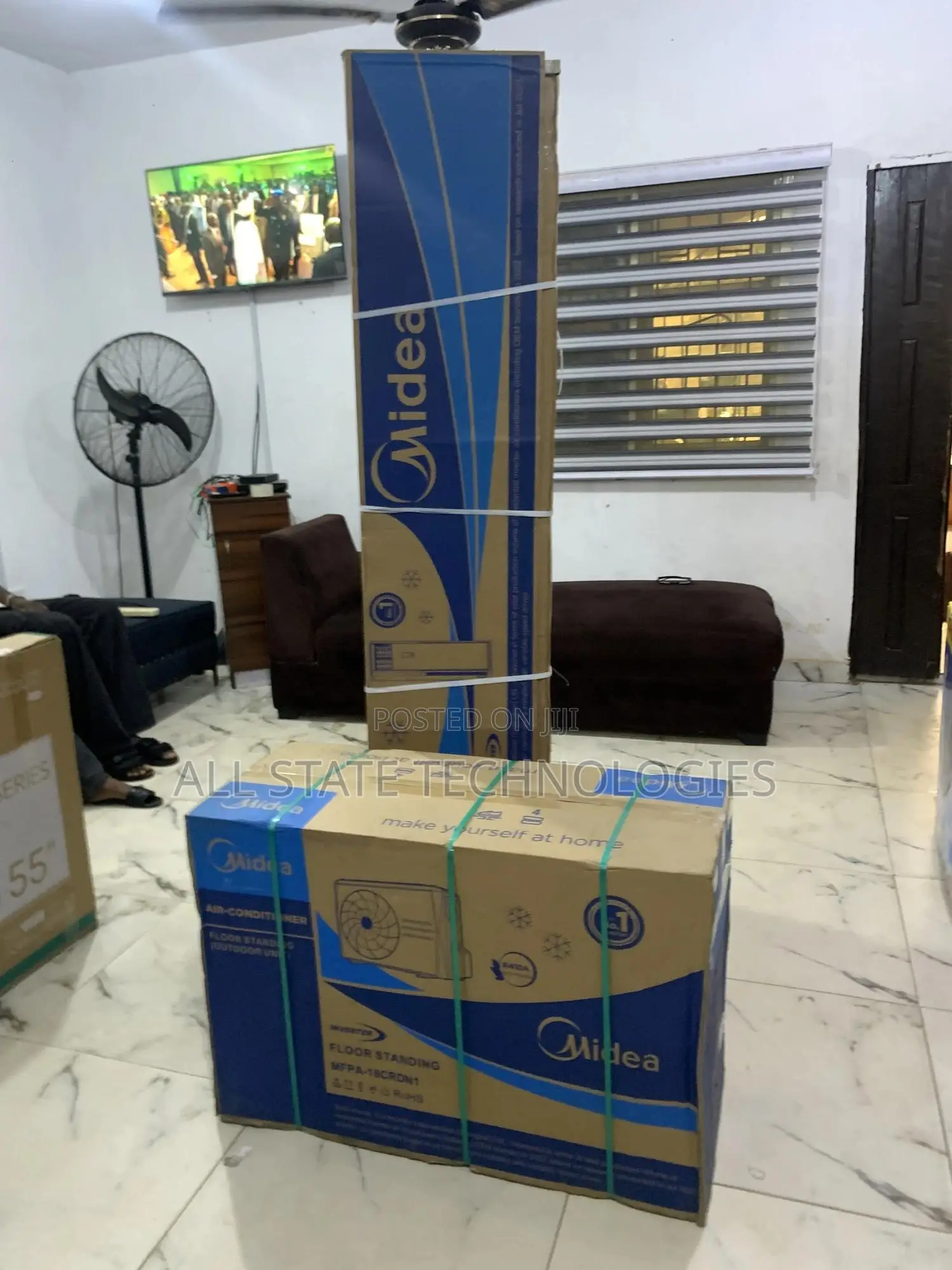 Original Midea 2 Tons Standing Ac – Inverter + Turbo Cooling