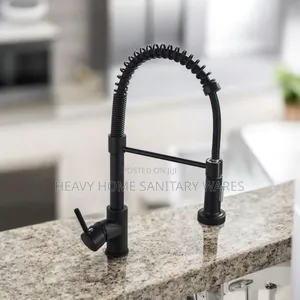 Black Spring Mixer Tap