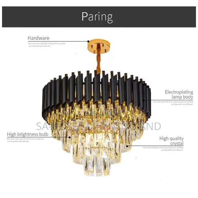 By 400 Medium Sized Crystal Chandelier Light (400mm)