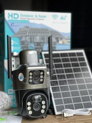 V380 Pro Hd Dual Lens Solar Smart Security Camera