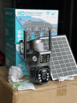 V380 Pro Hd Dual Lens Solar Smart Security Camera