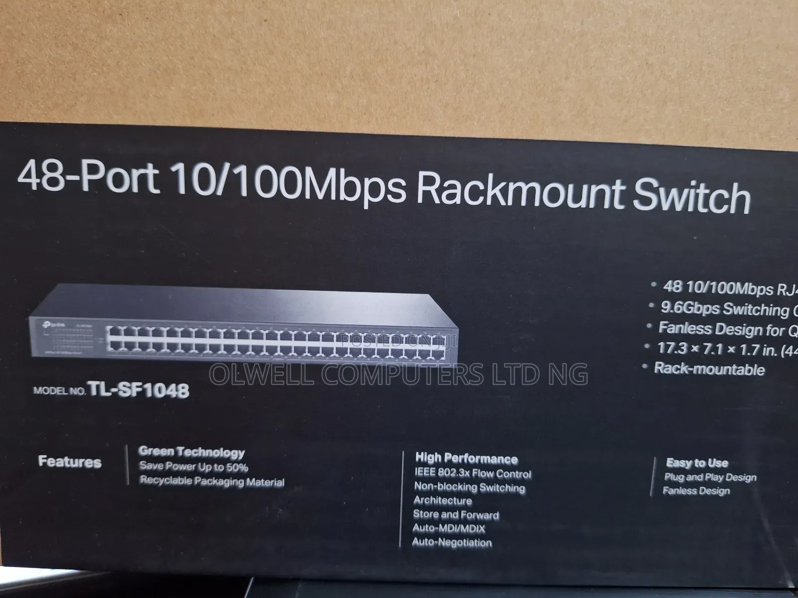 Tp-Link 48ports 10/100mbps Rack Mount Switch Tl-Sf1048