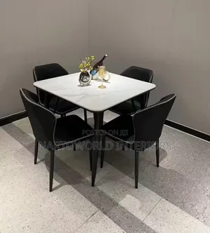Modern-Touch 4-Seater Dining Set