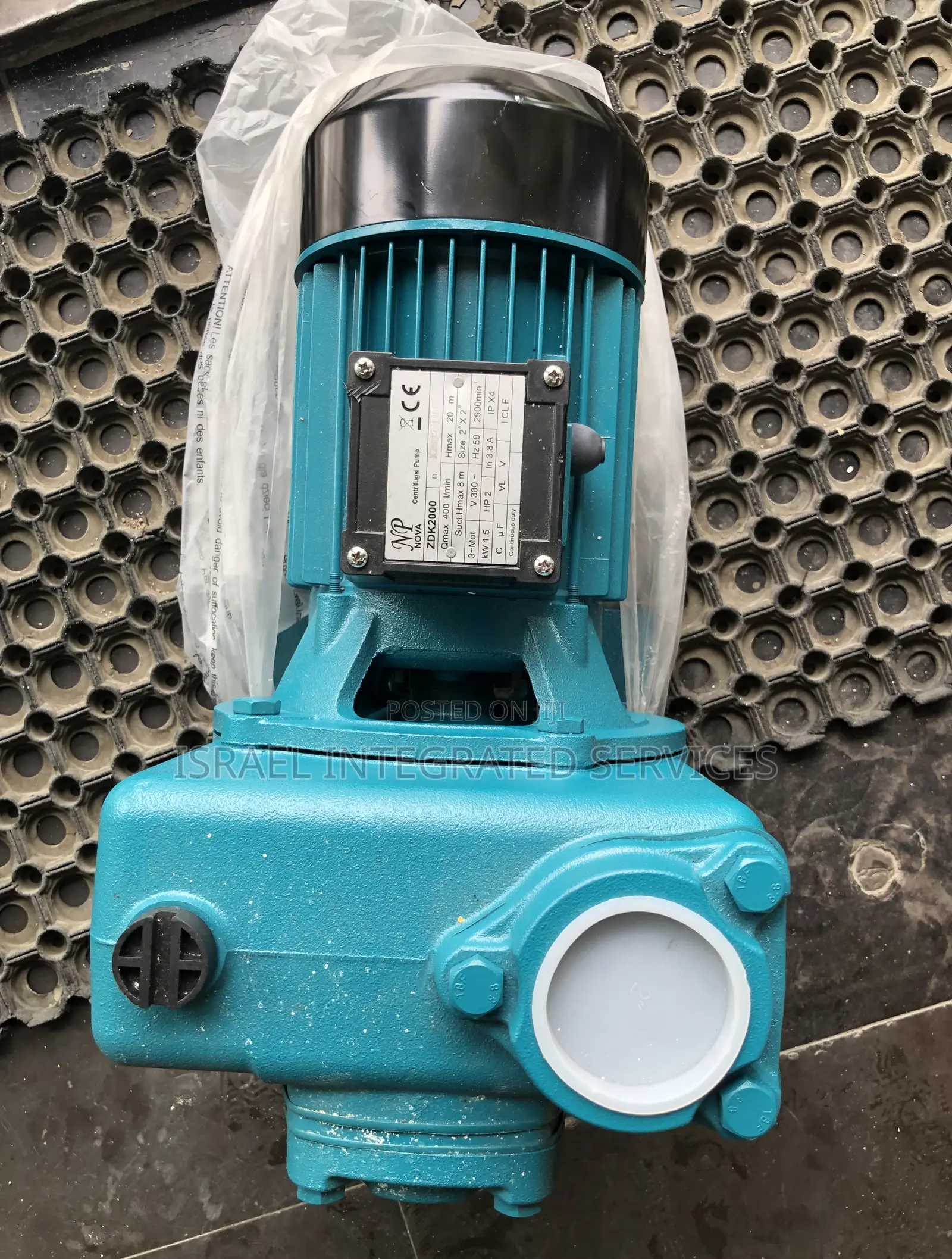 Nova Centrifugal Water Pump (380v 1.5 Kw 2hp)