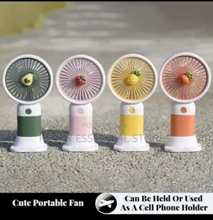 Rechargeable Handheld Fan Design With Mobile Phone Holder