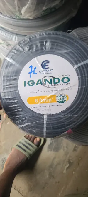 6mm Single Core Nigeria PVC Cable Nigeria
