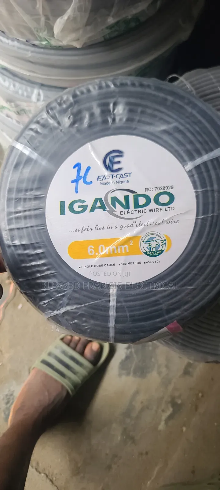 6mm Single Core Nigeria PVC Cable Nigeria