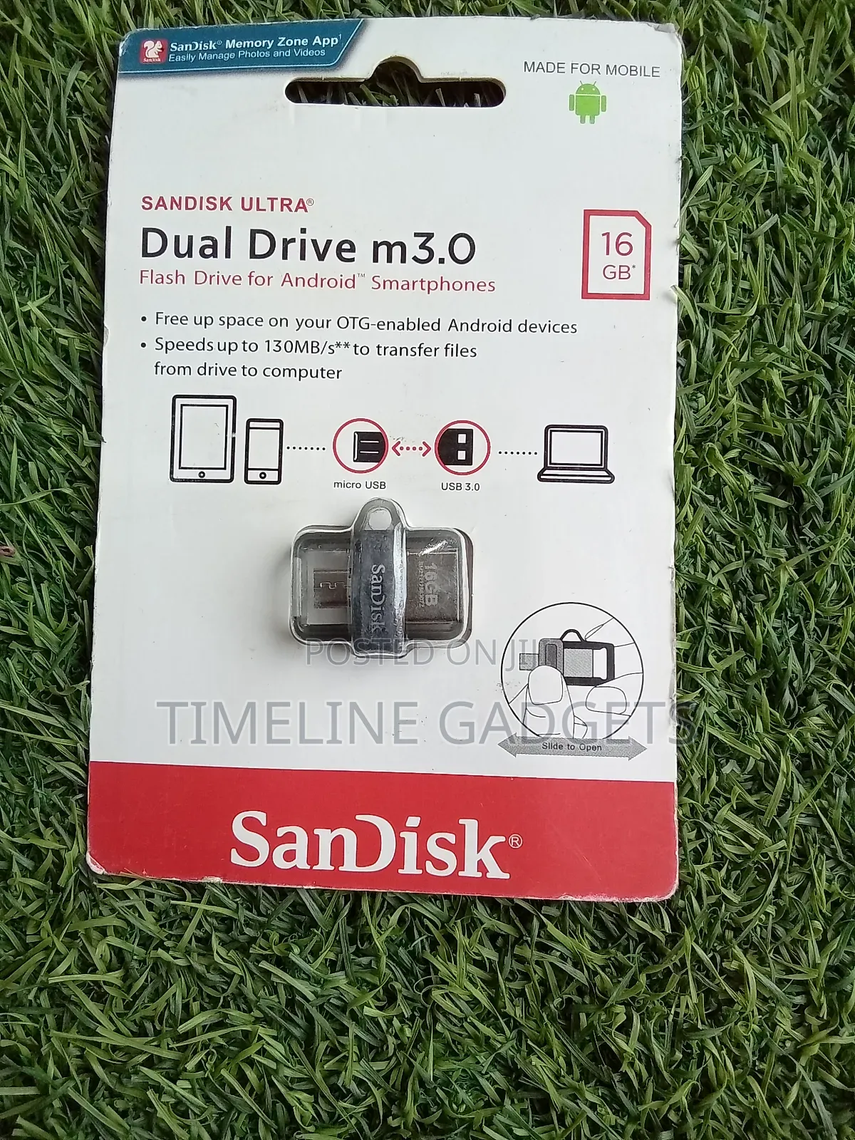 Sandisk Ultra Flash Drive Android Otg 16gb