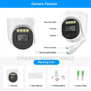 Tuya Smart 5mp Poe Dome Indoor Camera